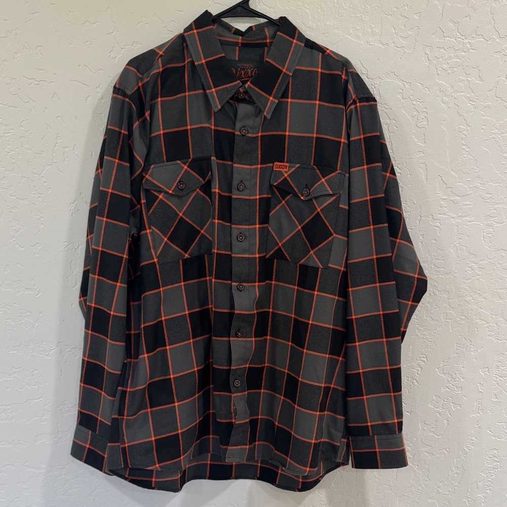 DIXXON “Heritage” Black and Orange Flannel 2X